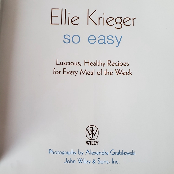 So Easy Hardcover Cookbook by Ellie Krieger - Picture 4 of 4